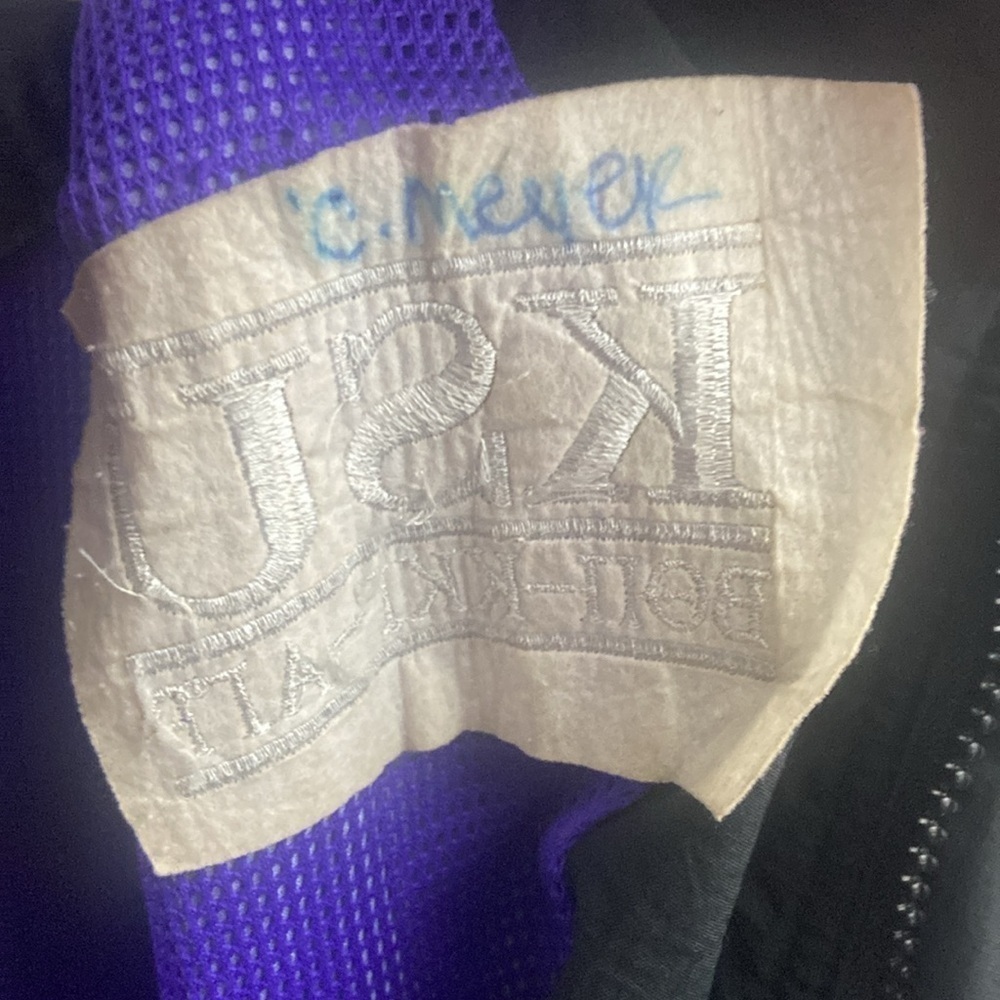 Vintage Kansas State University KSU Fraternity Big 12 Windbreaker Jacket Sz M - Picture 4 of 11